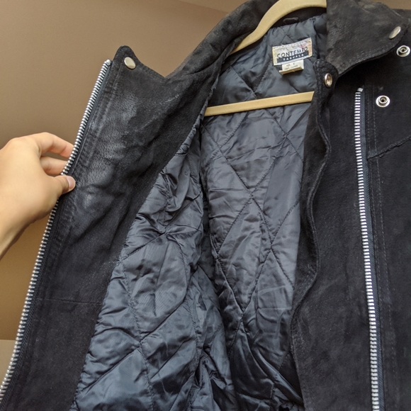 Vintage suede biker jacket - Picture 6 of 8